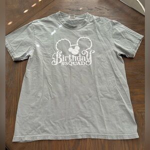 Comfort Colors Shirt Disney “Birthday Squad” size large